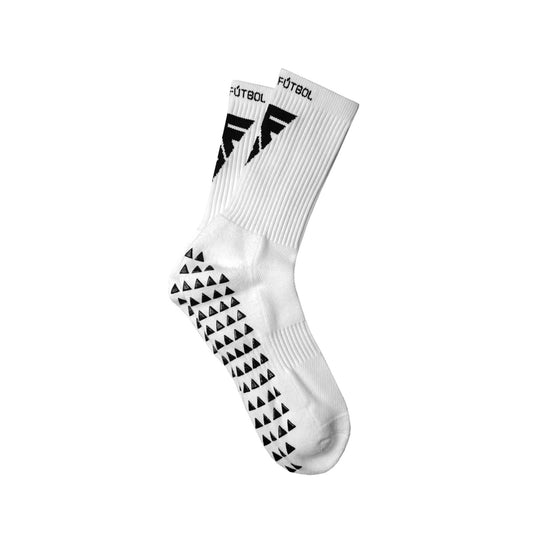 Grip Sock - White (v1) - Football + Soccer-0